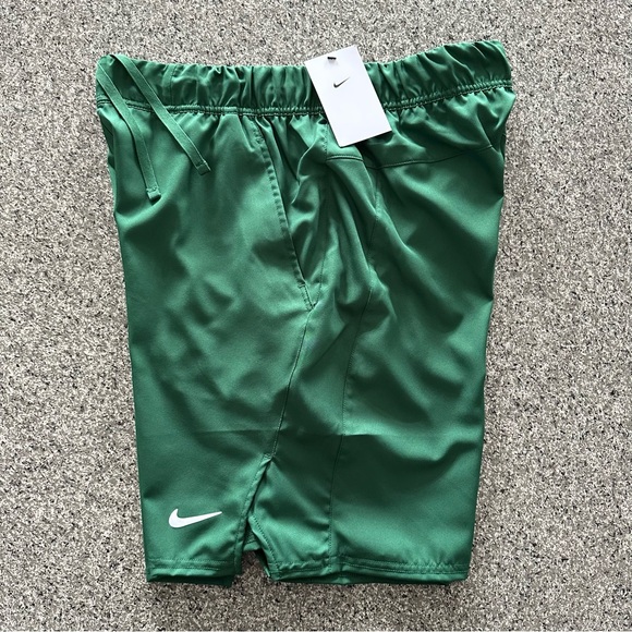 Nike Court Flex 9" Tennis Shorts Green DH4935-342 Men's Size M or L w/‎ Pockets - Picture 3 of 6